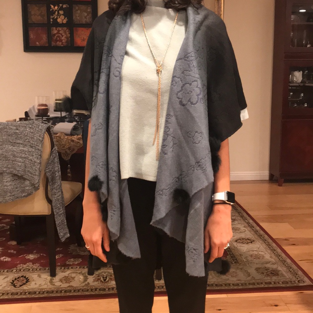 Ombré cotton Vest Shawl